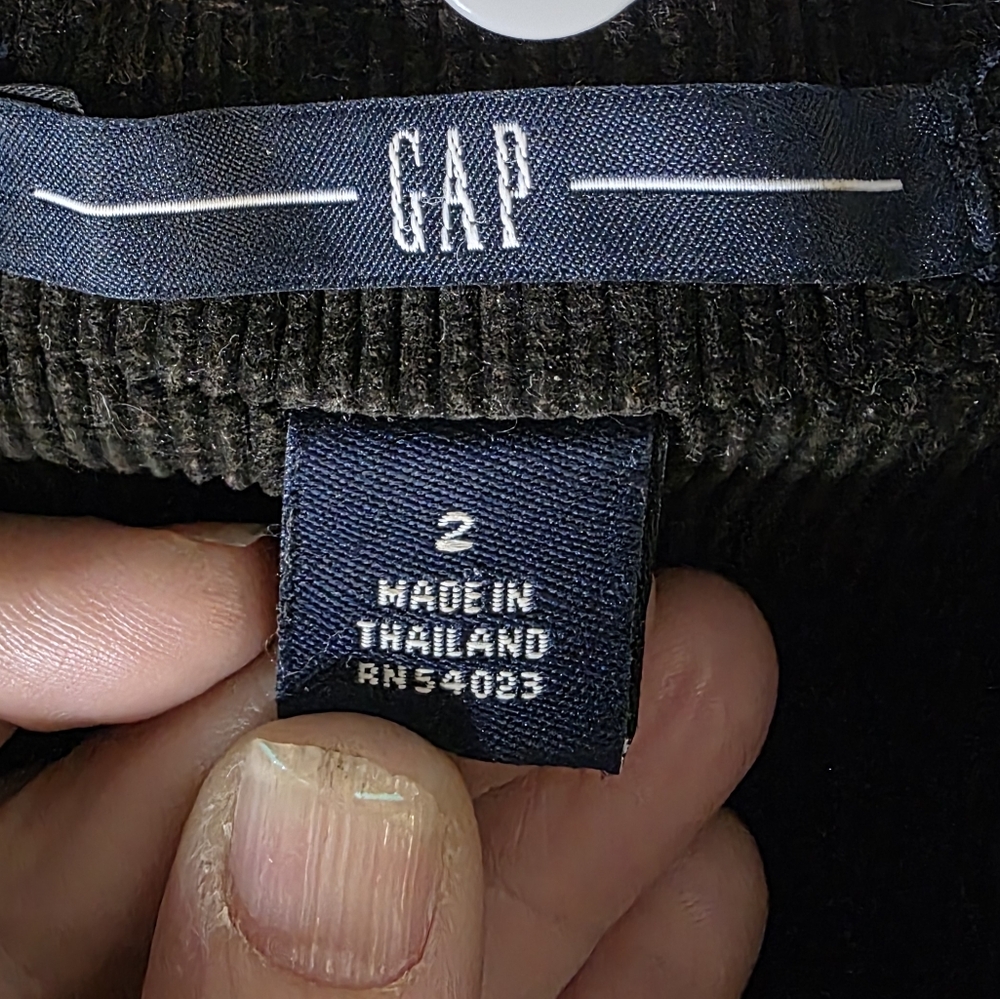 Gap Black Corduroy Blazer Button Front Lined Insi… - image 4